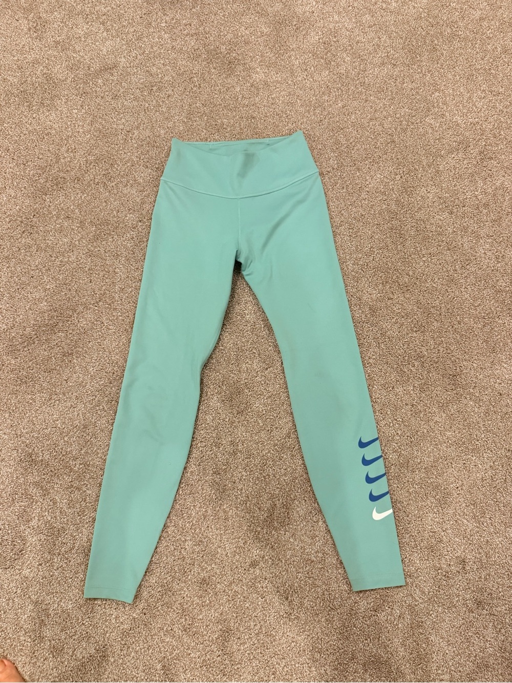 Nike Light Green Leggings- ladies XS